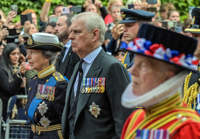 People in ceremonial military attire during outdoor event