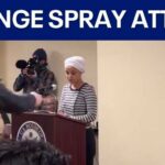 Rep. Ilhan Omar was sprayed with a syringe before man was