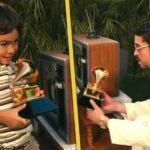 Who was boy in Bad Bunny's halftime show