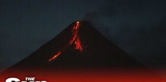 The Philippines' Mount Mayon volcano erupts as red hot lava
