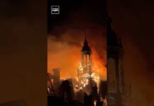 Historic Limoges City Hall Collapses in Fire