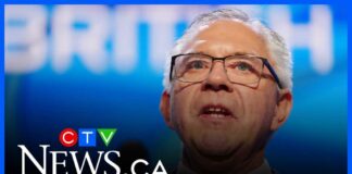 'B.C. is definitely blue’: Premier-designate Lorne Doerkson addresses crowd after Conservative win